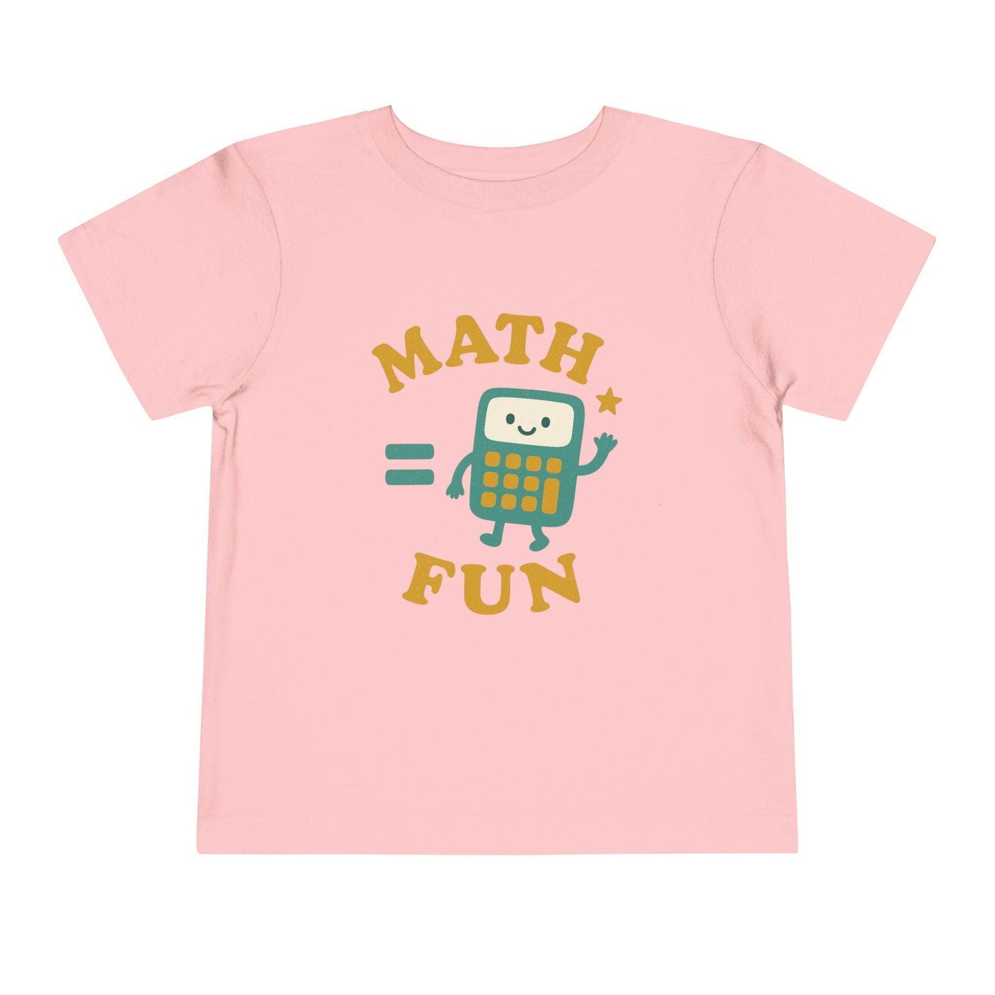 Math is Fun Cute Calculator - Toddler Short Sleeve - Brightsee