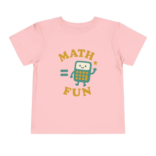 Math is Fun Cute Calculator - Toddler Short Sleeve - Brightsee