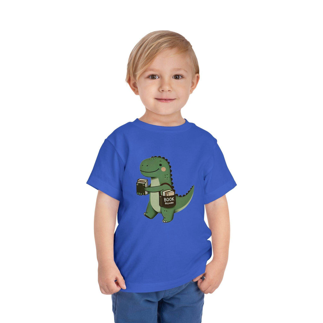 Dino Book Delivery - Toddler Short Sleeve - Brightsee