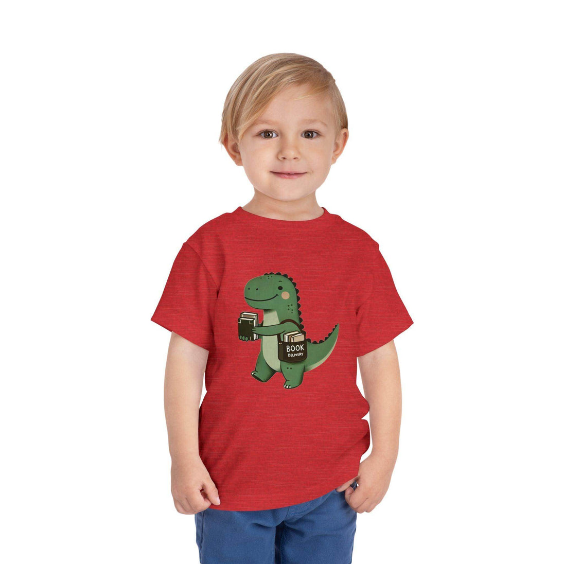 Dino Book Delivery - Toddler Short Sleeve - Brightsee