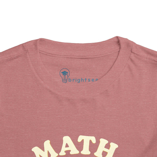 Math is Fun Cute Calculator - Toddler Short Sleeve - Brightsee