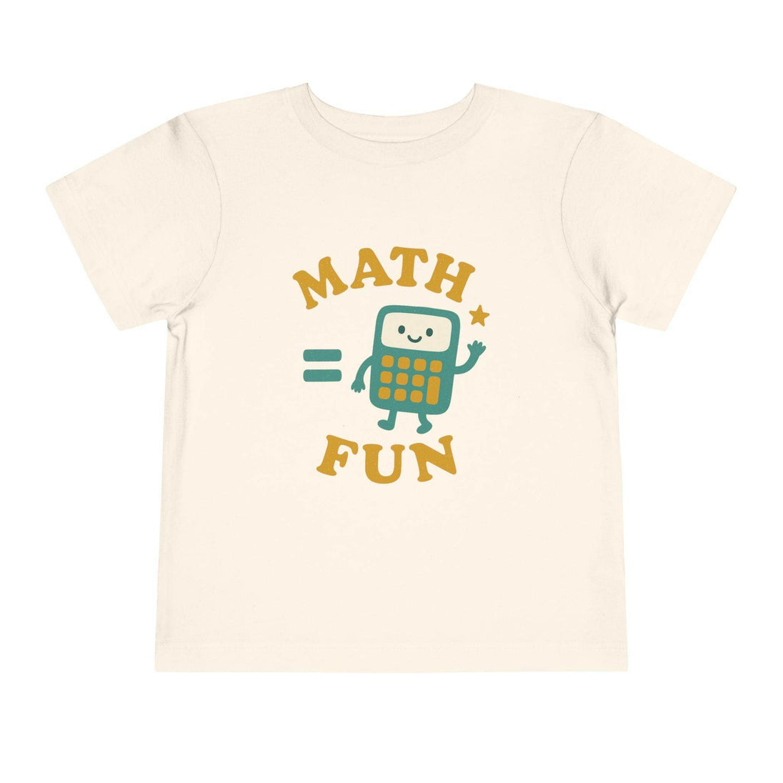 Math is Fun Cute Calculator - Toddler Short Sleeve - Brightsee