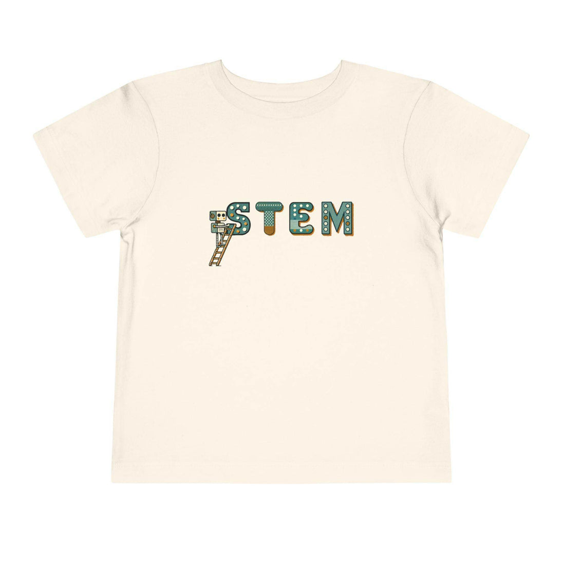 STEM Construction Bot on Ladder - Toddler Short Sleeve - Brightsee