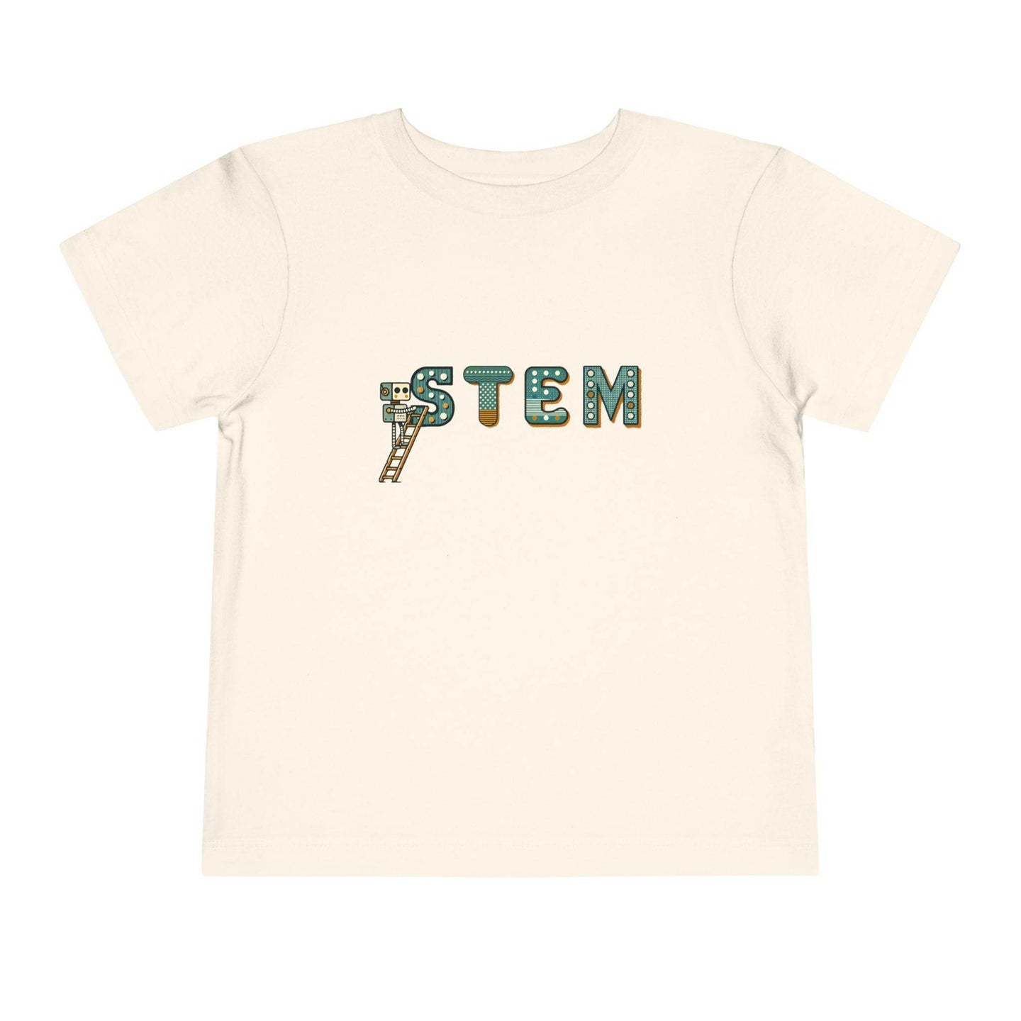 STEM Construction Bot on Ladder - Toddler Short Sleeve - Brightsee