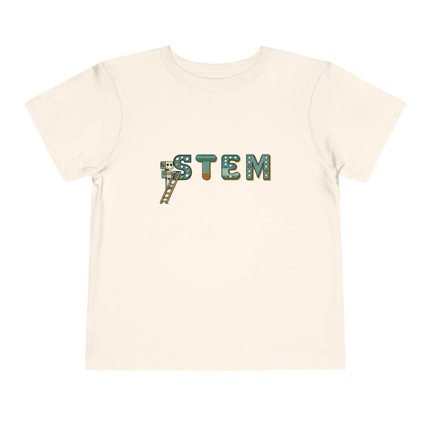 STEM Construction Bot on Ladder - Toddler Short Sleeve - Brightsee