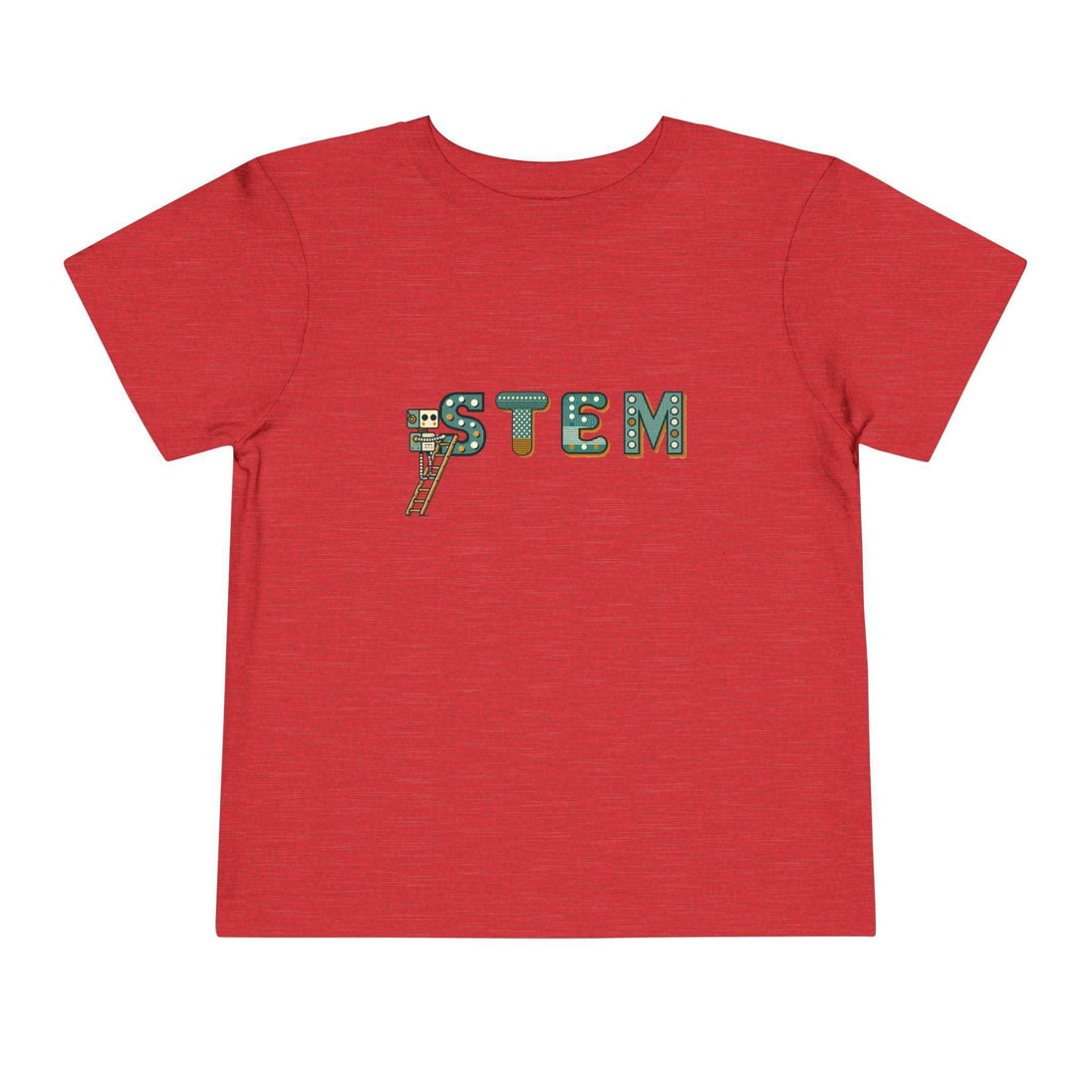 STEM Construction Bot on Ladder - Toddler Short Sleeve - Brightsee