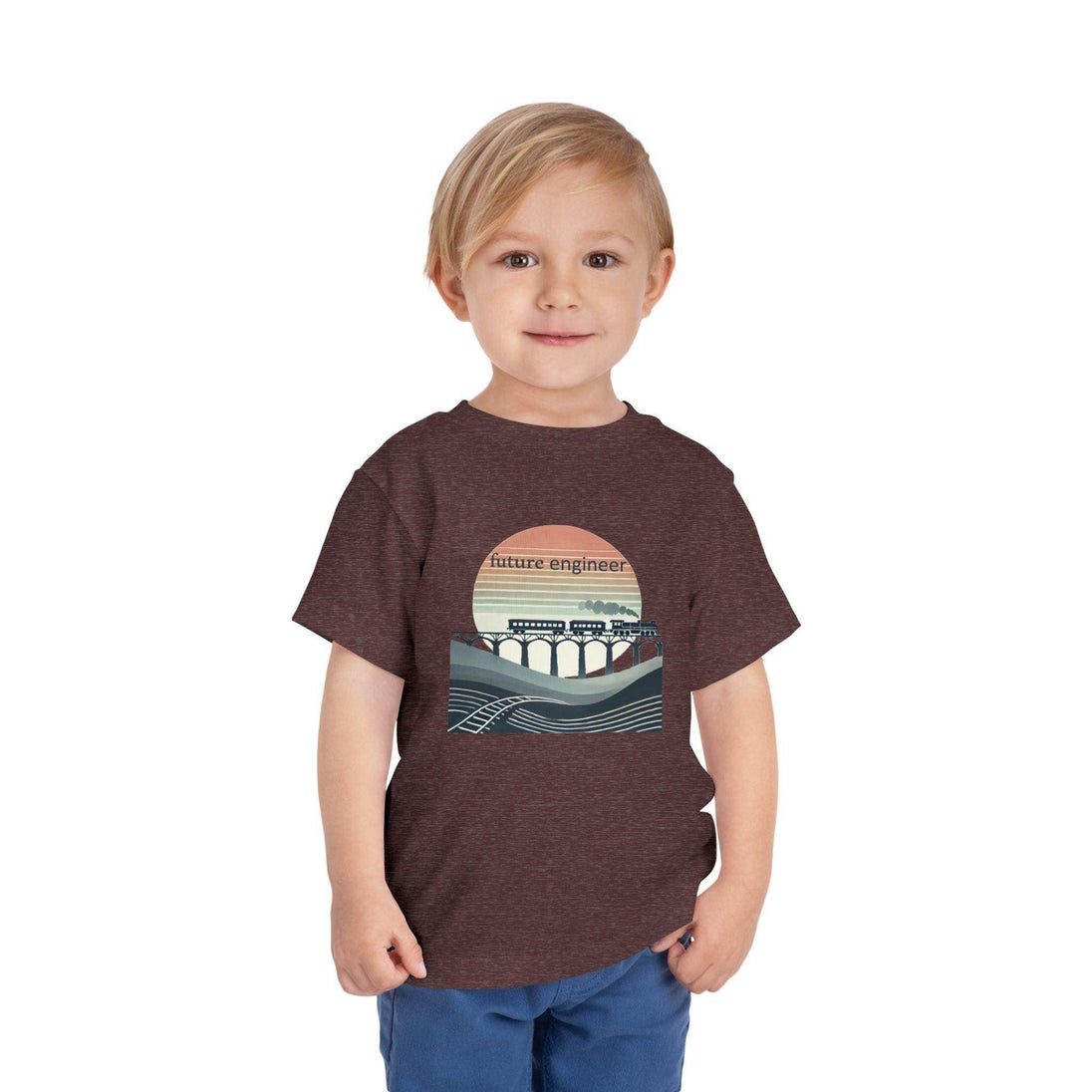 Future Engineer Train - Toddler Short Sleeve - Brightsee