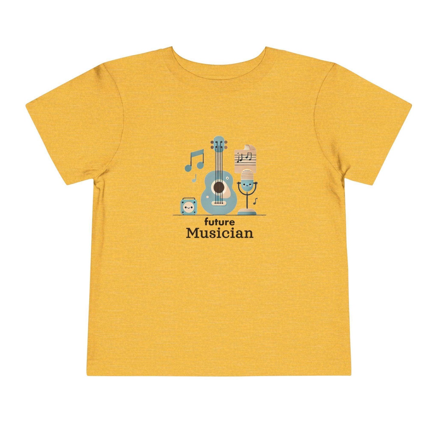 Future Musician Guitar Note - Toddler Short Sleeve - Brightsee