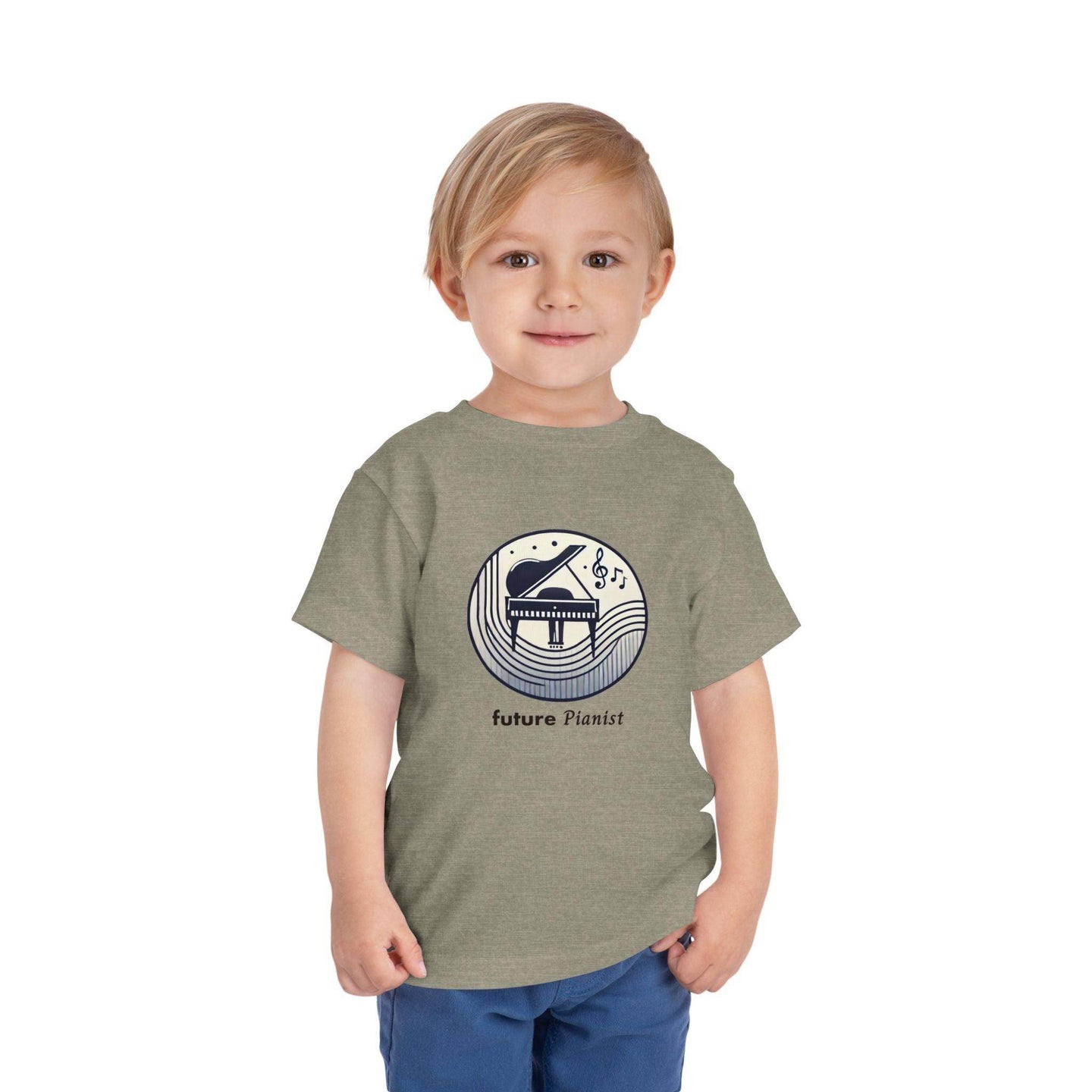 Future Pianist - Toddler Short Sleeve - Brightsee