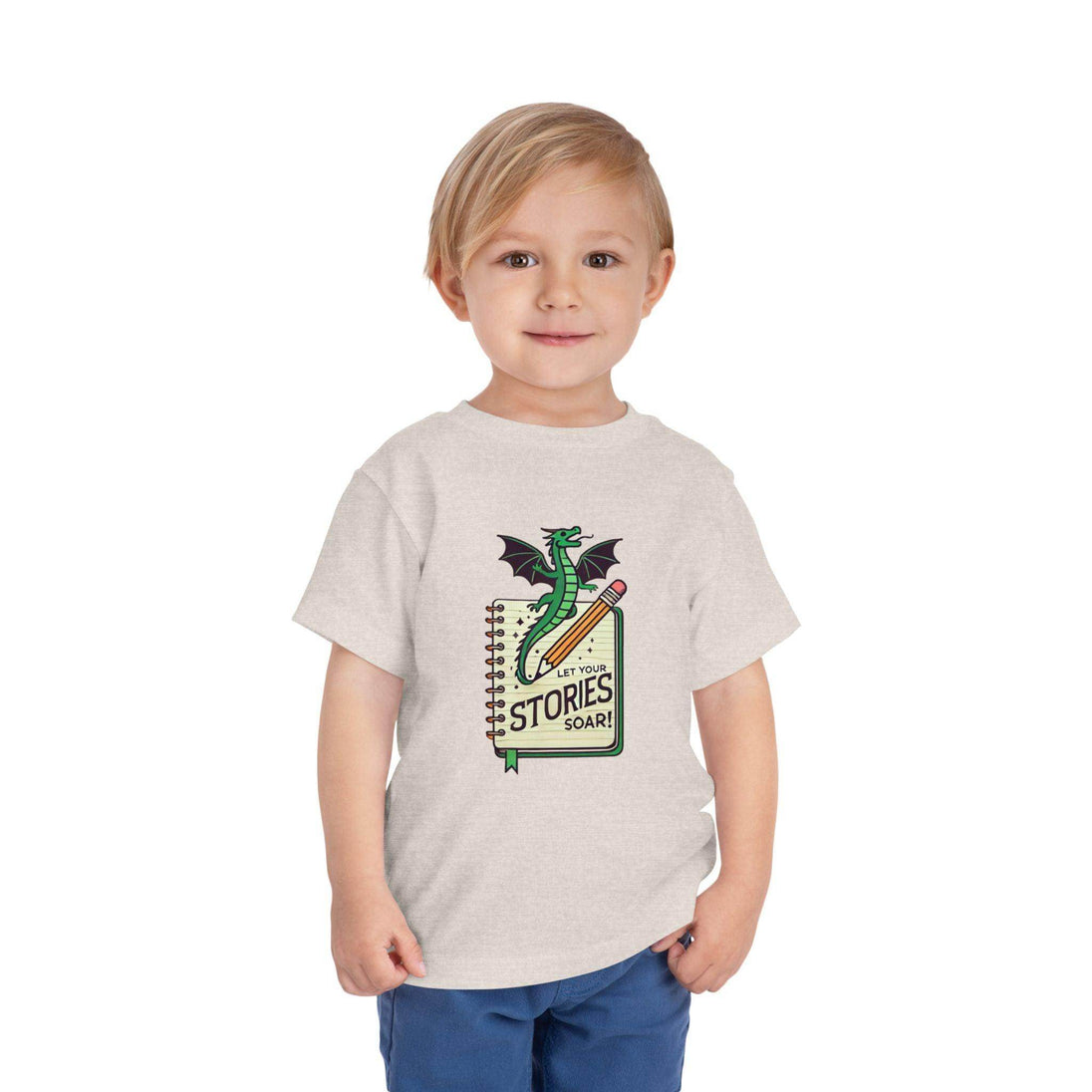 Let Your Stories Soar - Dragon - Toddler Short Sleeve - Brightsee