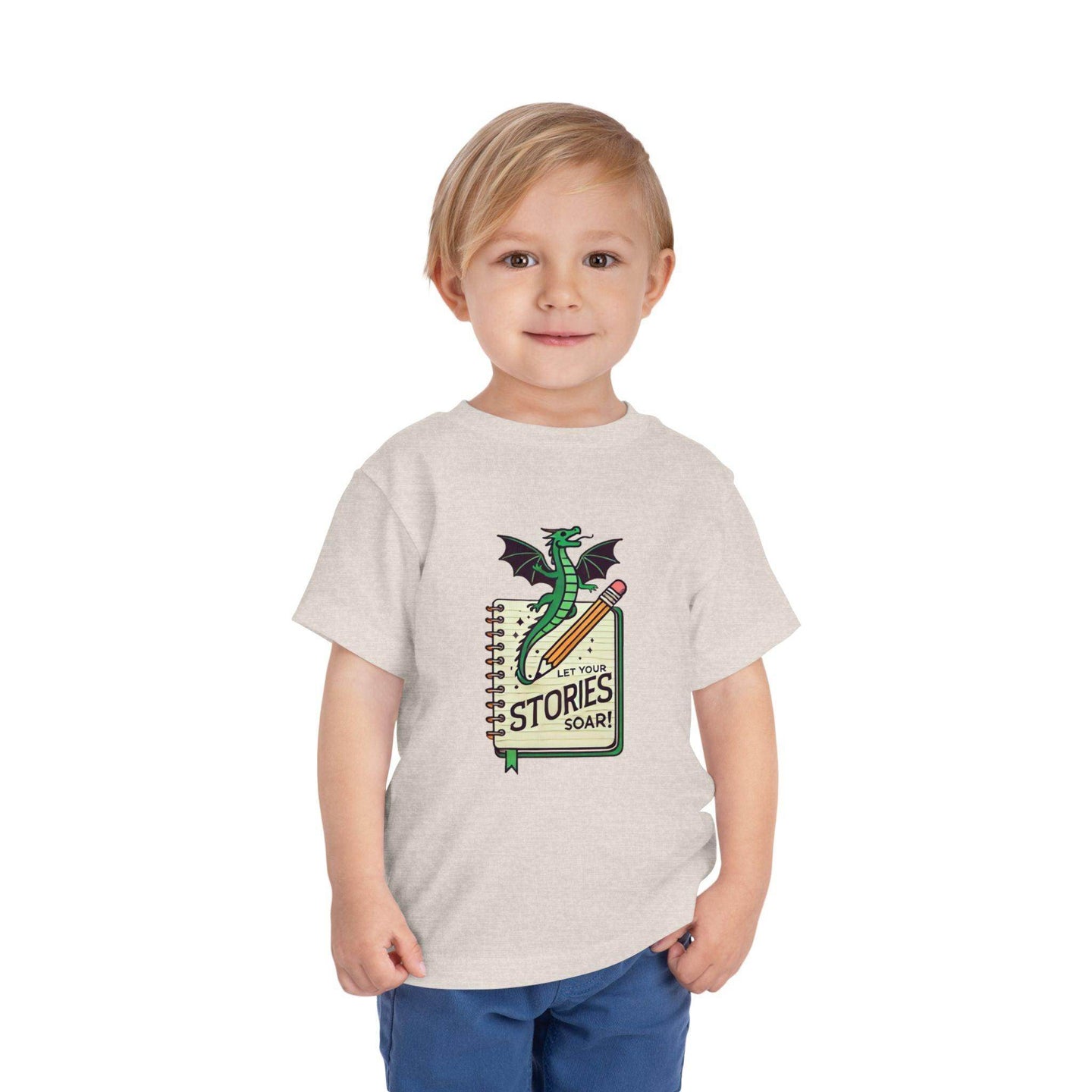 Let Your Stories Soar - Dragon - Toddler Short Sleeve - Brightsee