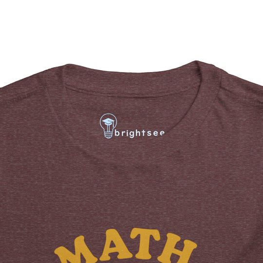 Math is Fun Cute Calculator - Toddler Short Sleeve - Brightsee