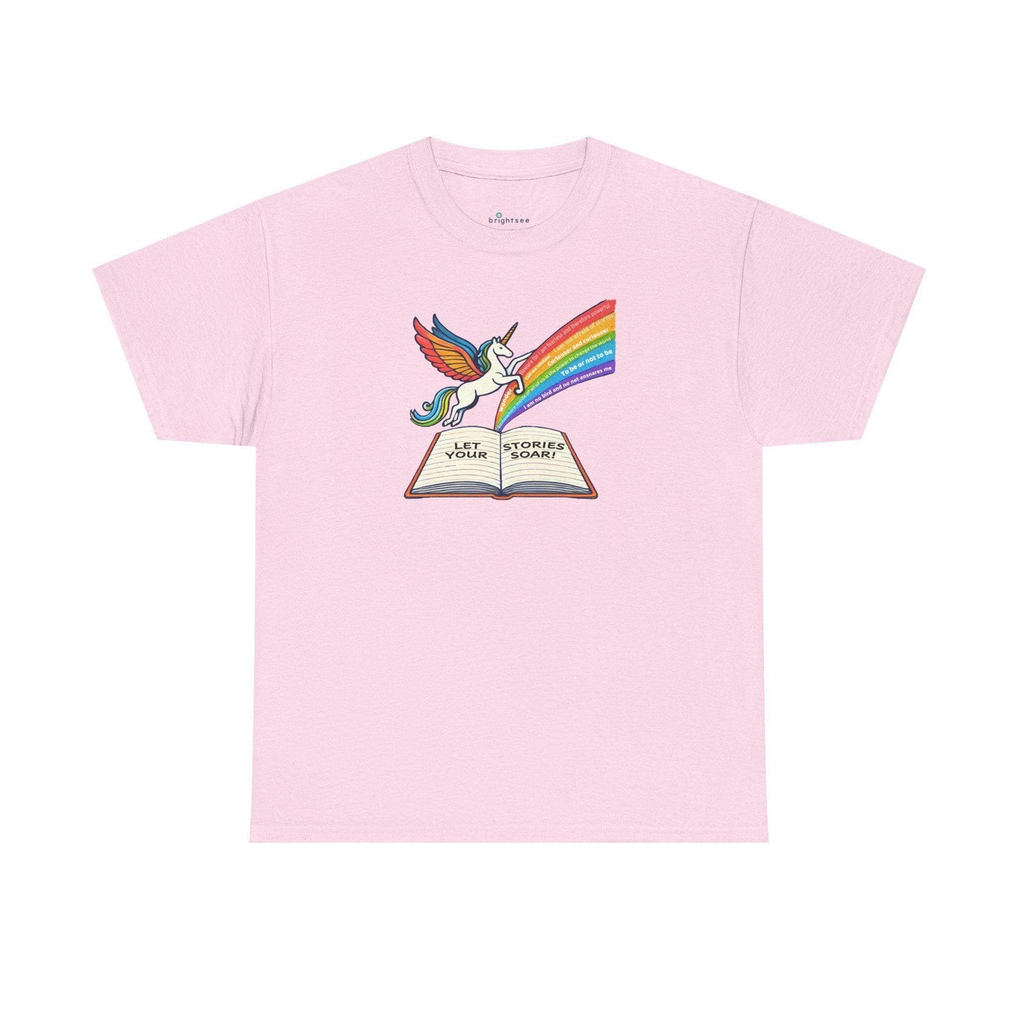 Alicorn Reading - Adult Unisex Heavy Cotton - Brightsee