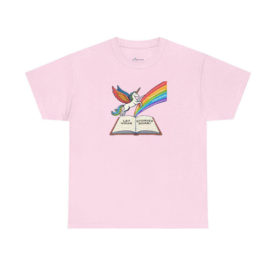 Alicorn Reading - Adult Unisex Heavy Cotton - Brightsee