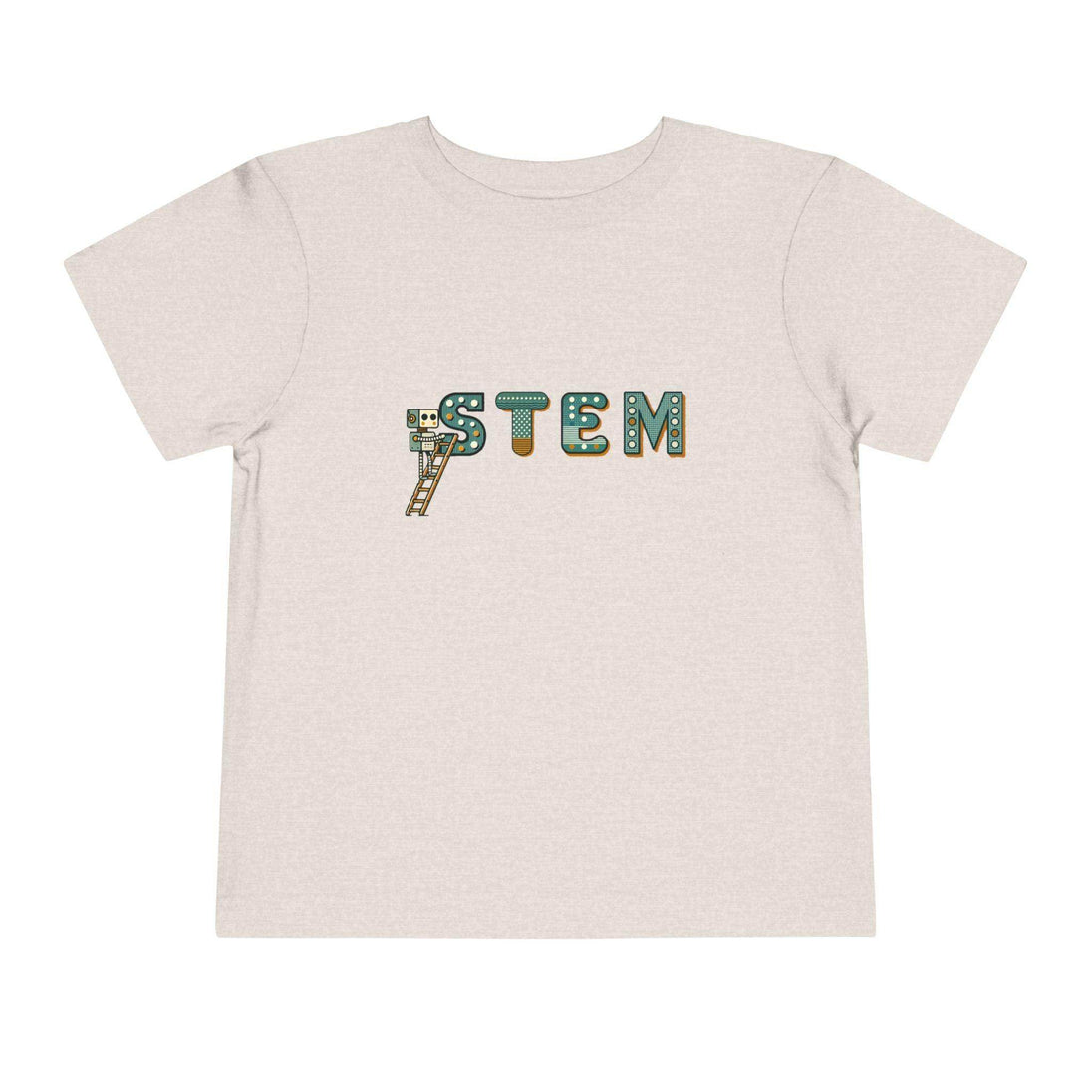 STEM Construction Bot on Ladder - Toddler Short Sleeve - Brightsee