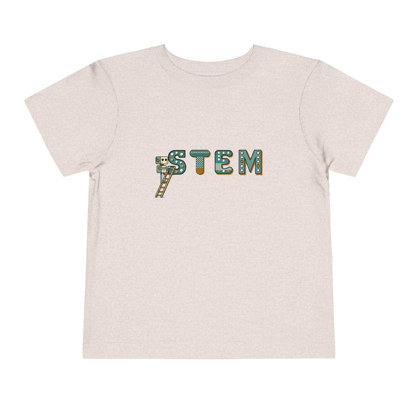 STEM Construction Bot on Ladder - Toddler Short Sleeve - Brightsee