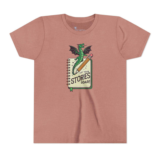 Let Your Stories Soar - Dragon - Youth Short Sleeve - Brightsee
