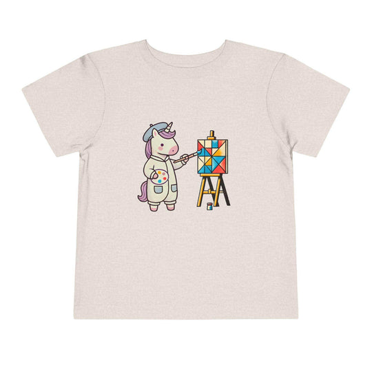 Painting Unicorn - Toddler Short Sleeve - Brightsee