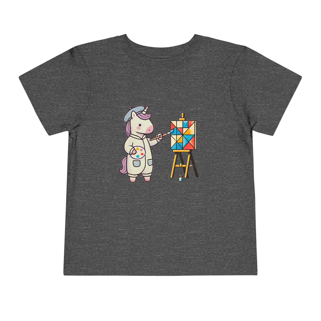 Painting Unicorn - Toddler Short Sleeve - Brightsee