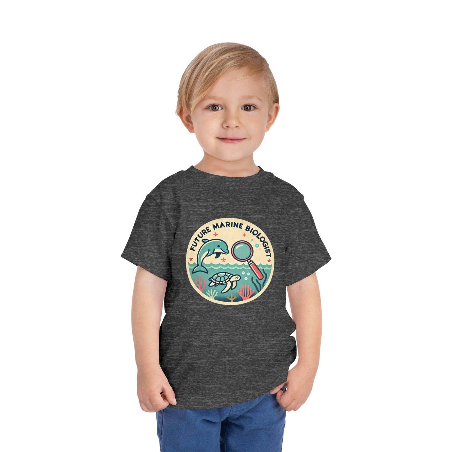 Future Marine Biologist Circle - Toddler Short Sleeve - Brightsee