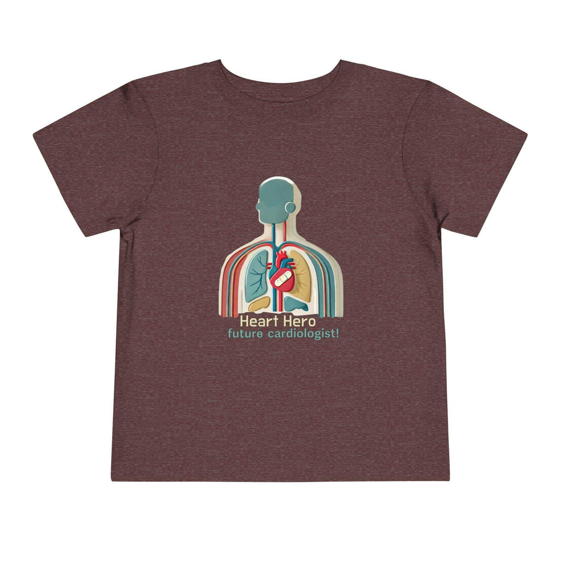 Future Cardiologist - Heart Bandage - Toddler Short Sleeve - Brightsee