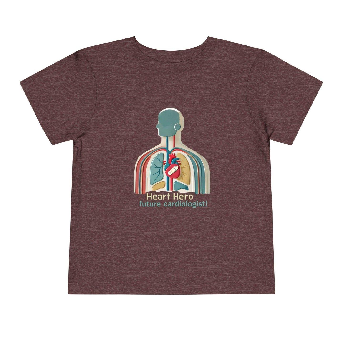 Future Cardiologist - Heart Bandage - Toddler Short Sleeve - Brightsee