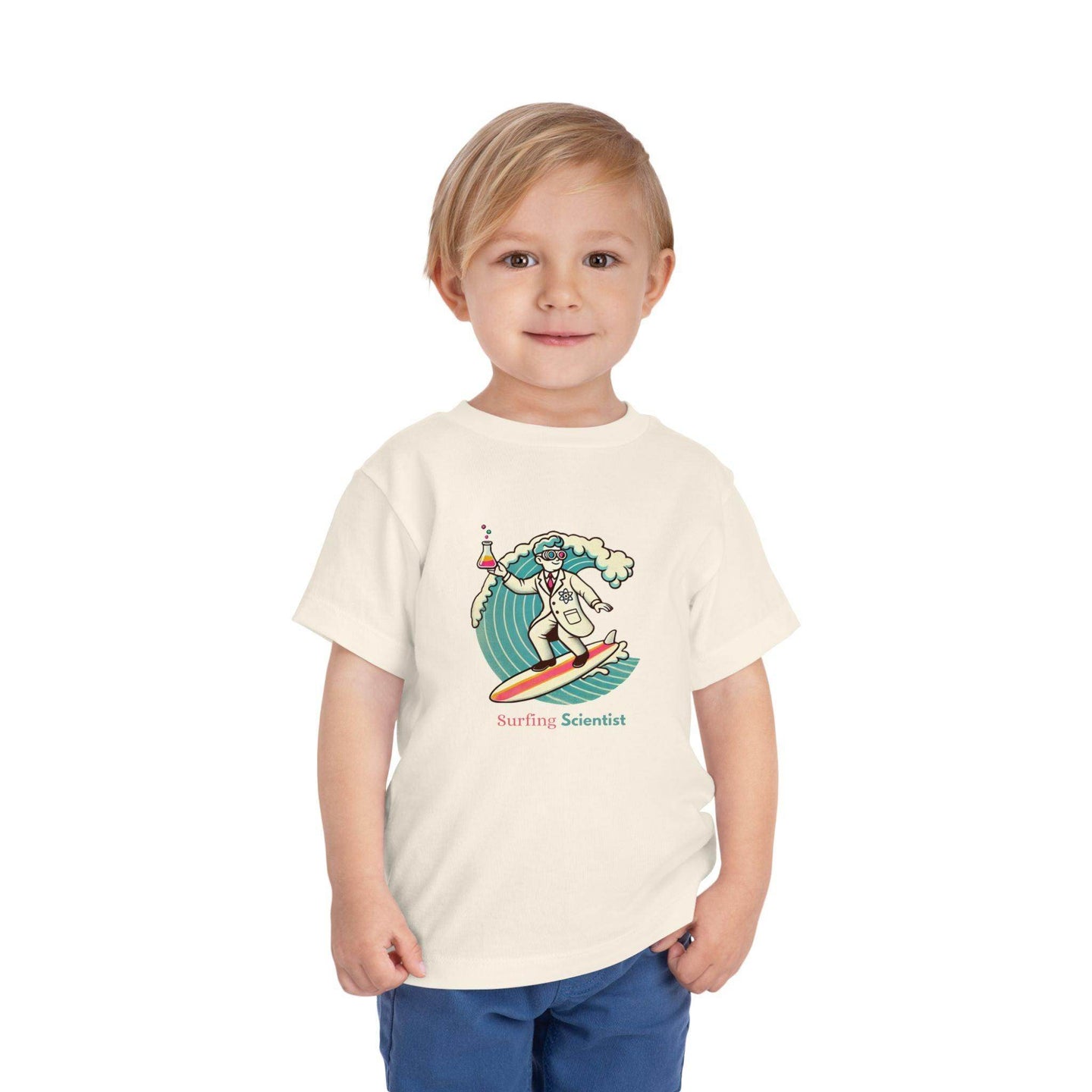 Surfing Scientist - Toddler Short Sleeve - Brightsee