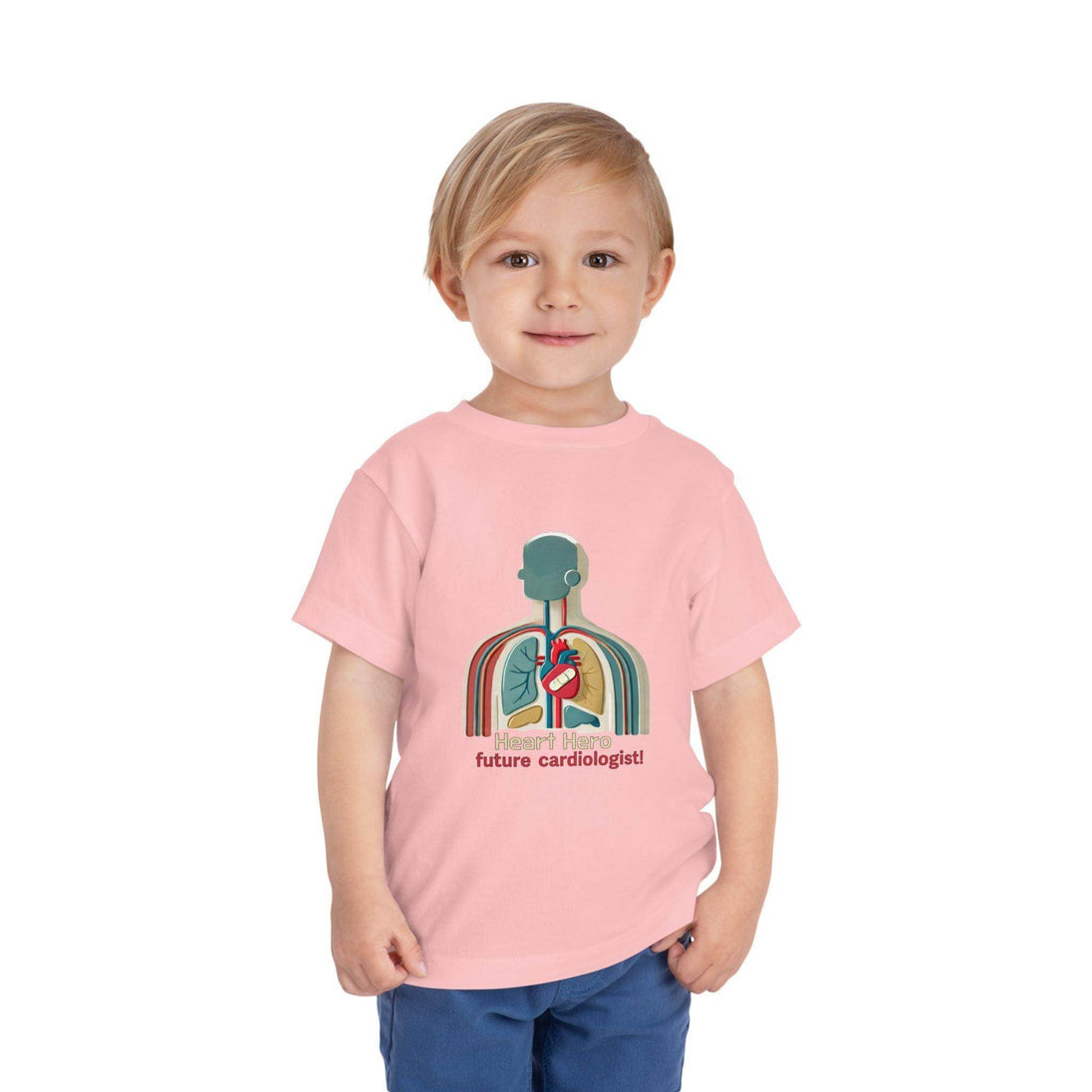 Future Cardiologist - Heart Bandage - Toddler Short Sleeve - Brightsee