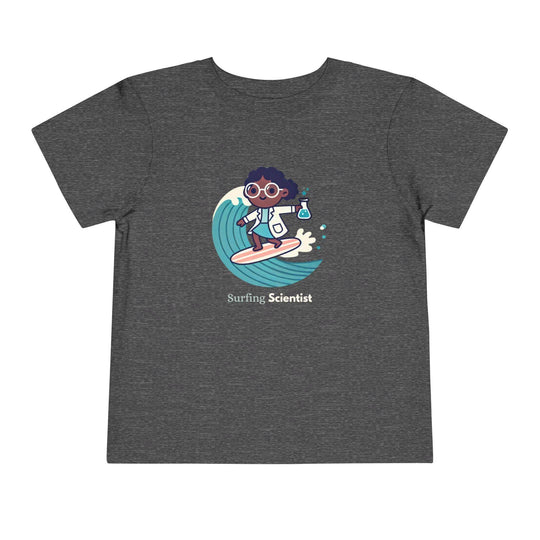 Surfing Scientist Girl - Toddler Short Sleeve - Brightsee