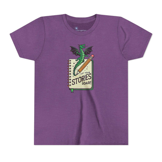 Let Your Stories Soar - Dragon - Youth Short Sleeve - Brightsee