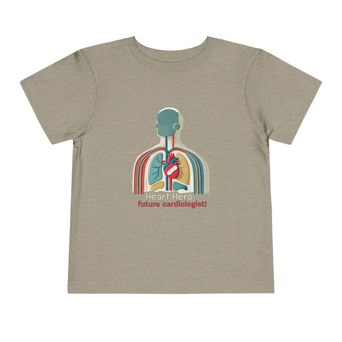 Future Cardiologist - Heart Bandage - Toddler Short Sleeve - Brightsee