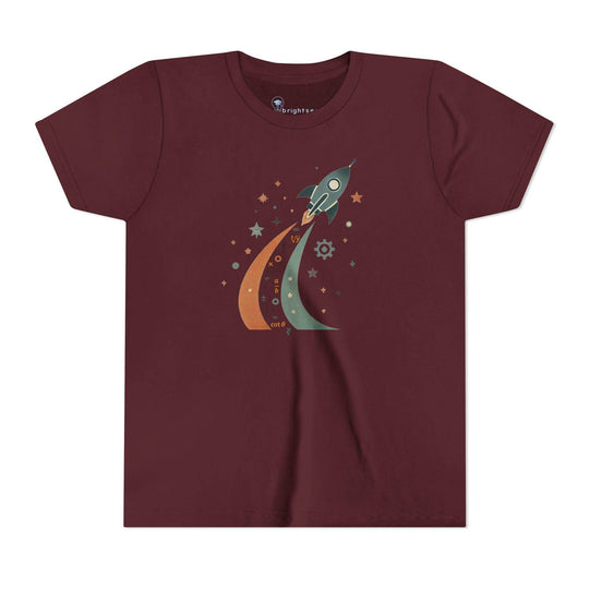 Math Spaceship - Youth Short Sleeve - Brightsee