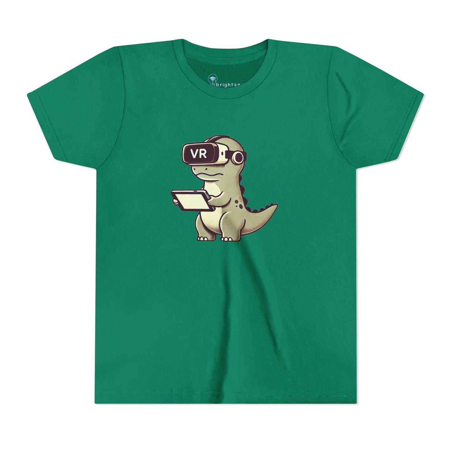VR Dinosaur - Youth Short Sleeve - Brightsee