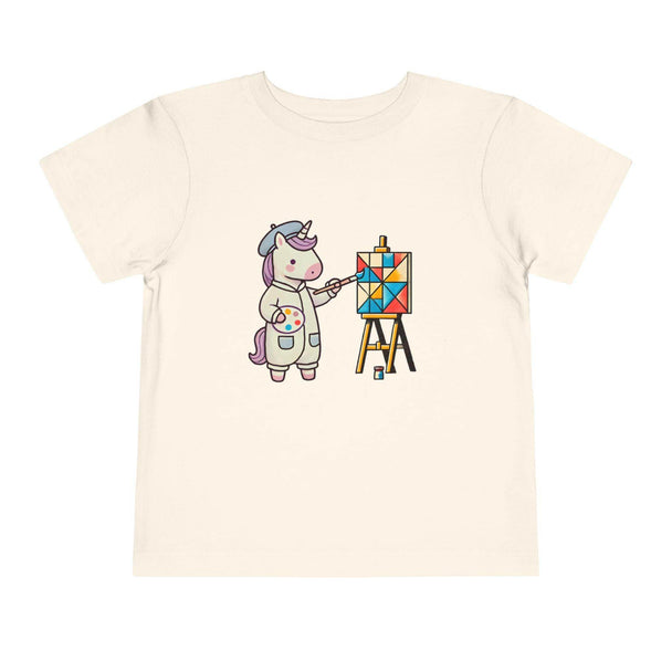 Painting Unicorn - Toddler Short Sleeve - Brightsee