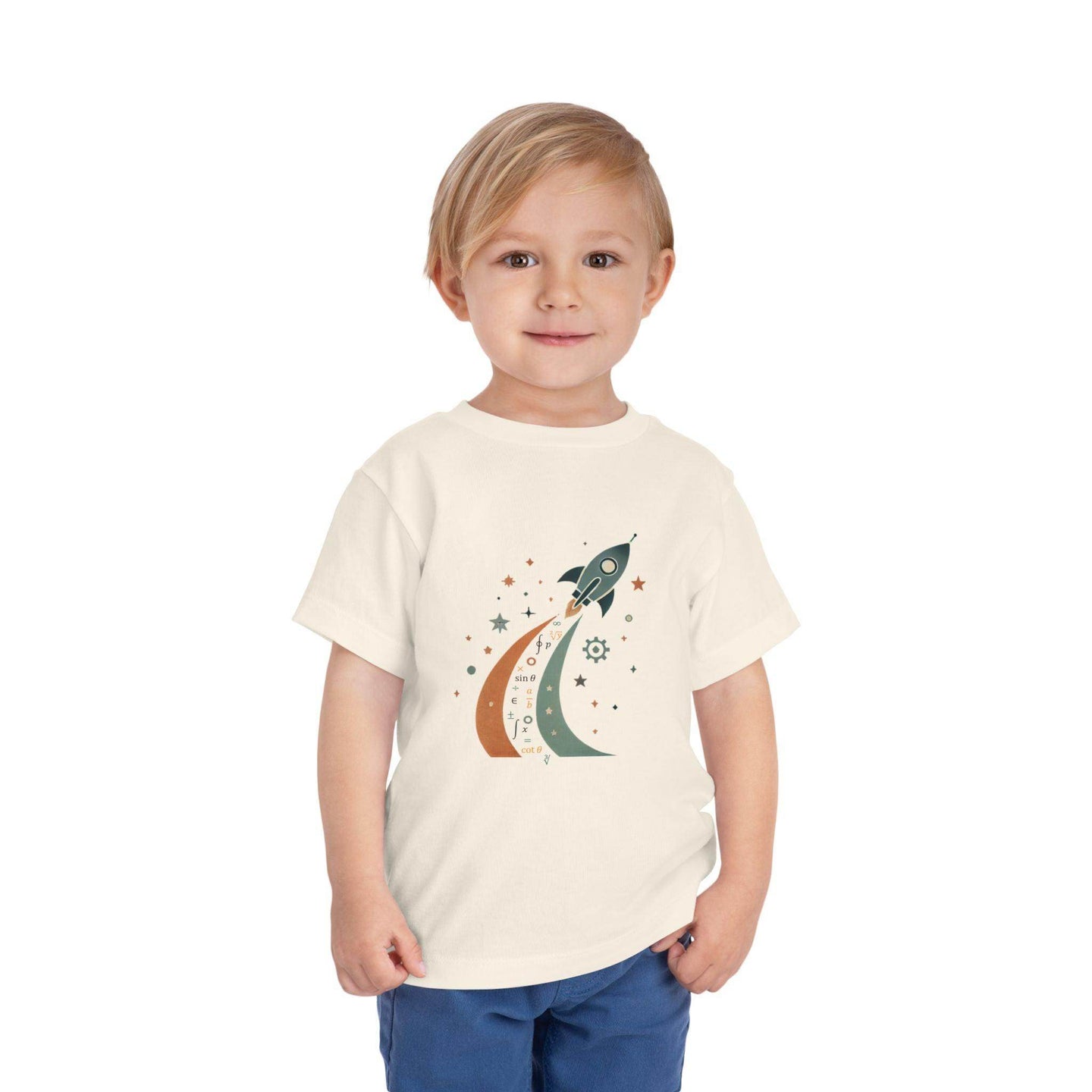 Math Spaceship - Toddler Short Sleeve - Brightsee