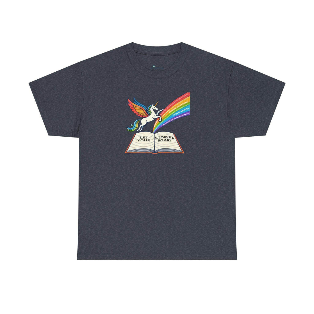Alicorn Reading - Adult Unisex Heavy Cotton - Brightsee
