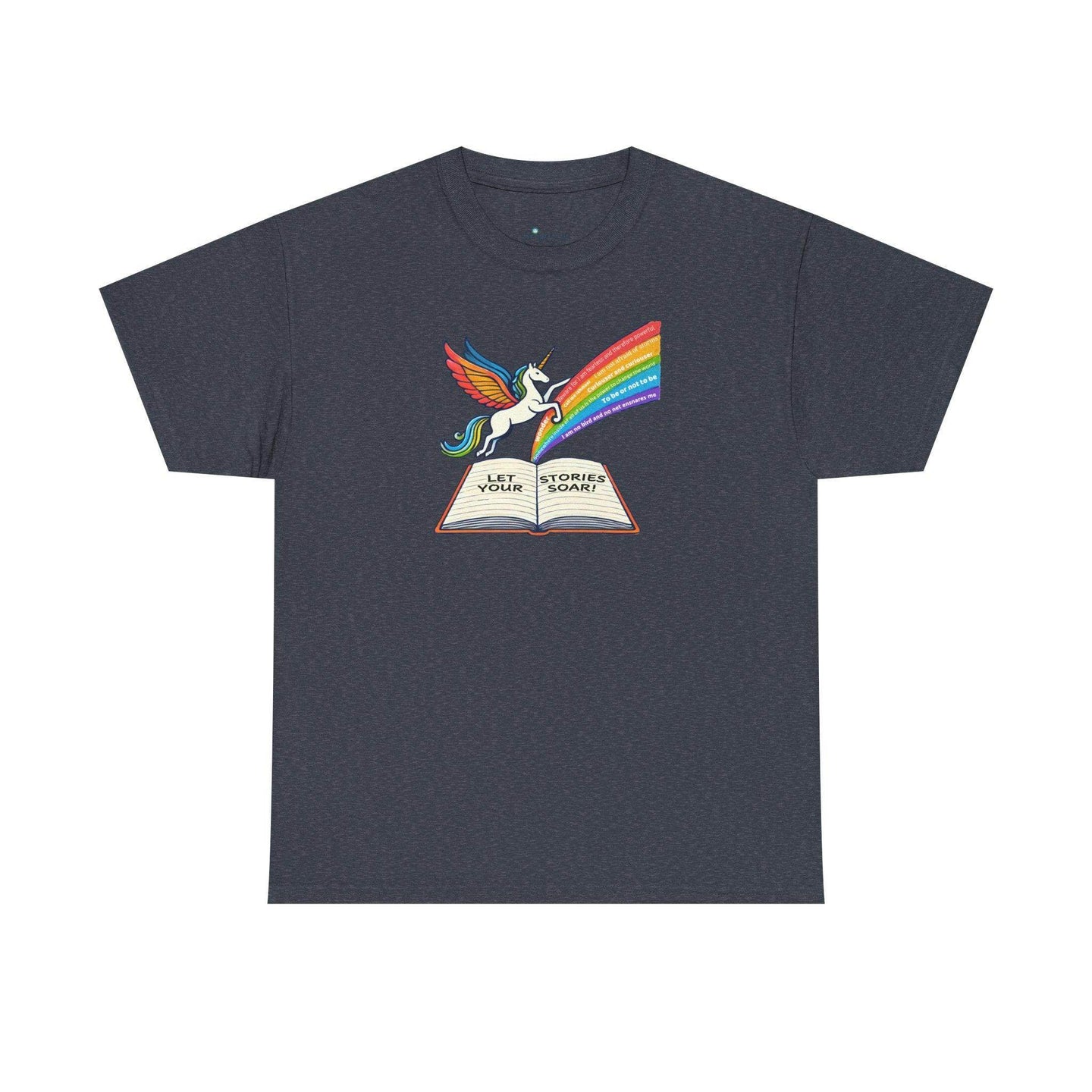 Alicorn Reading - Adult Unisex Heavy Cotton - Brightsee