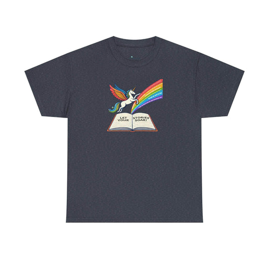 Alicorn Reading - Adult Unisex Heavy Cotton - Brightsee