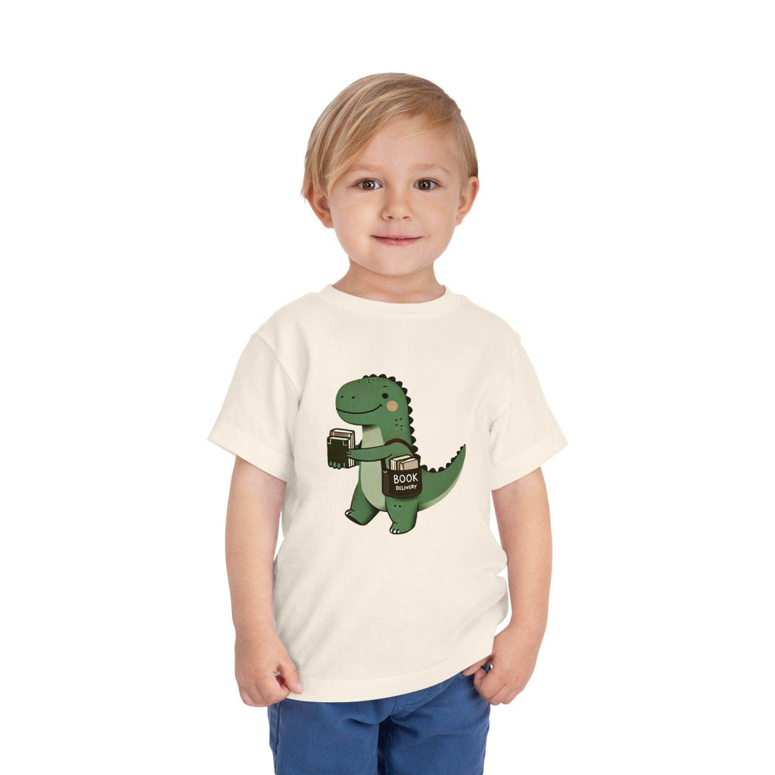 Dino Book Delivery - Toddler Short Sleeve - Brightsee