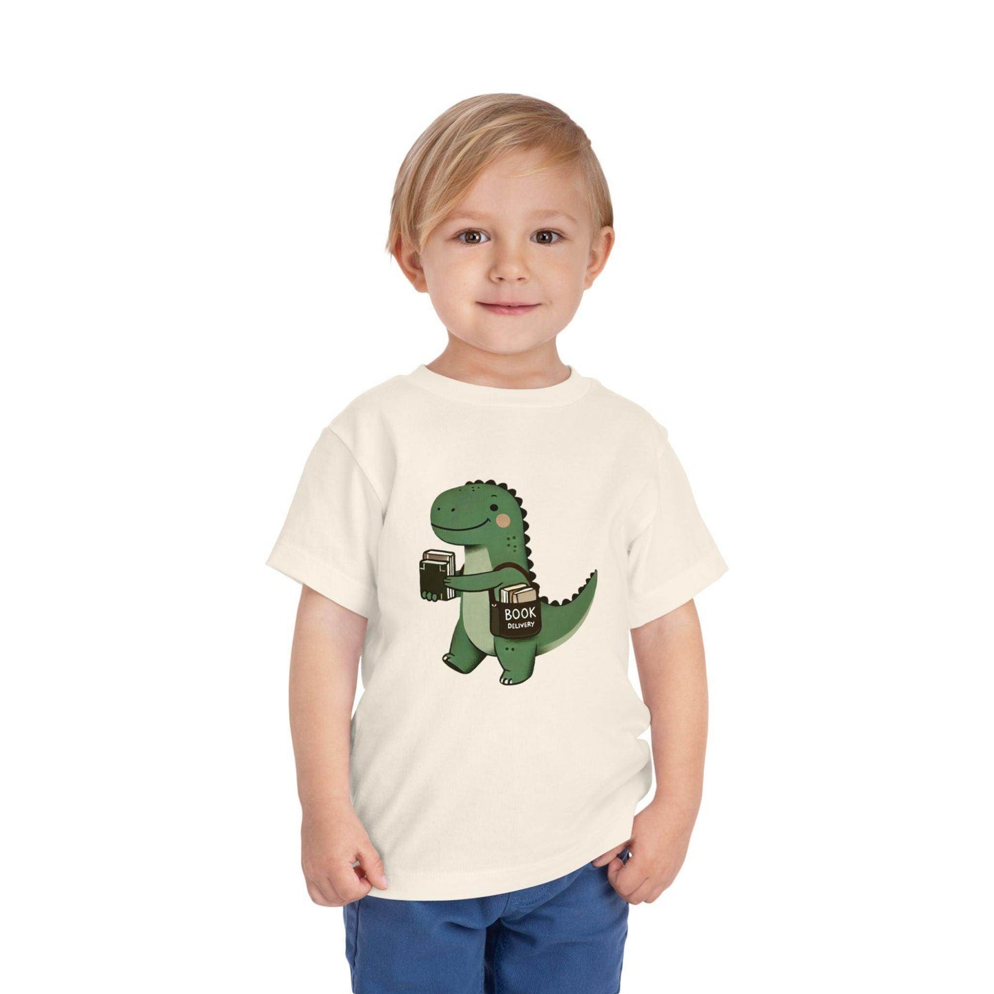 Dino Book Delivery - Toddler Short Sleeve - Brightsee