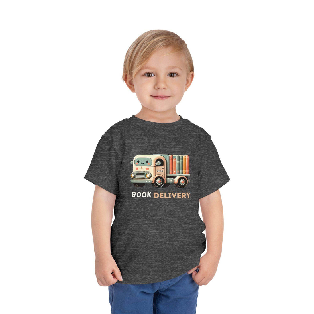 Book Delivery Truck - Toddler Short Sleeve - Brightsee