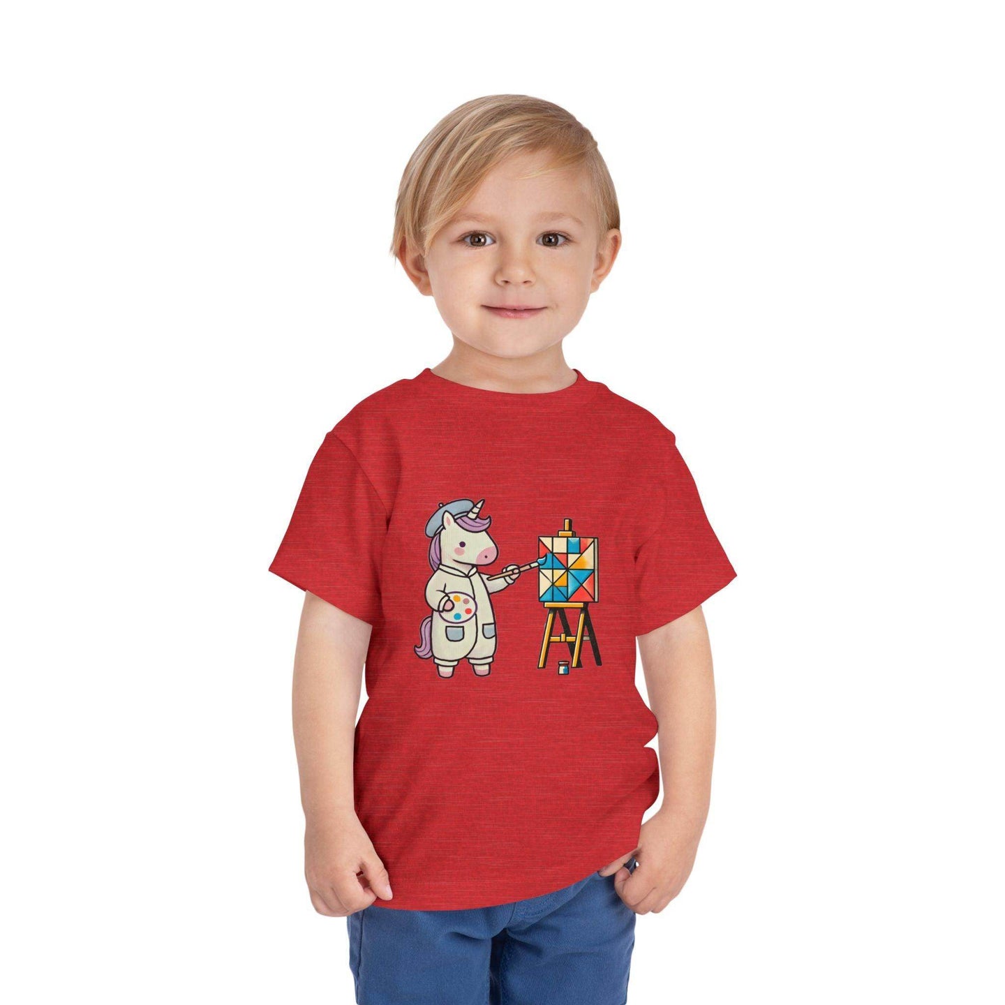 Painting Unicorn - Toddler Short Sleeve - Brightsee