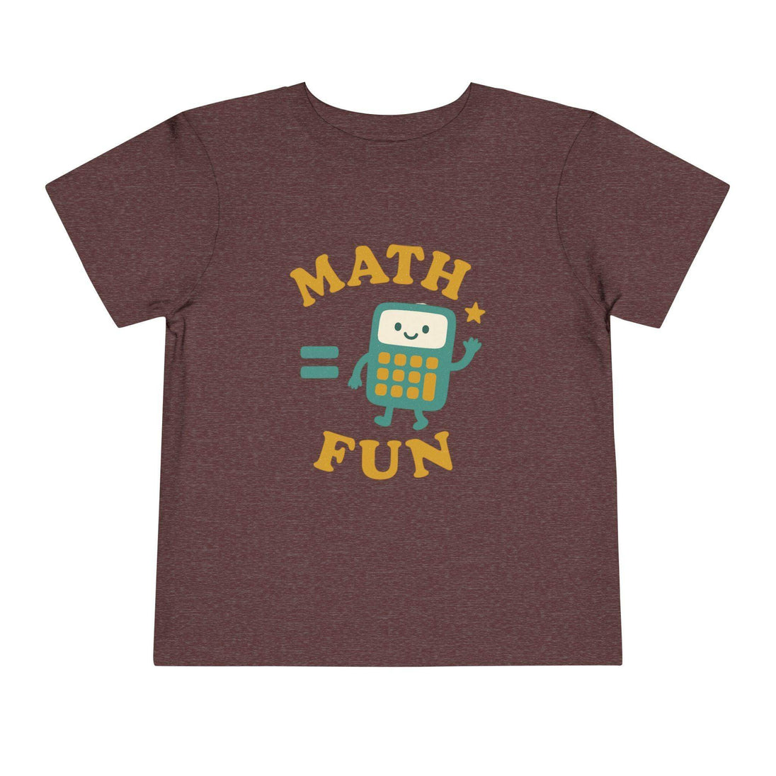 Math is Fun Cute Calculator - Toddler Short Sleeve - Brightsee