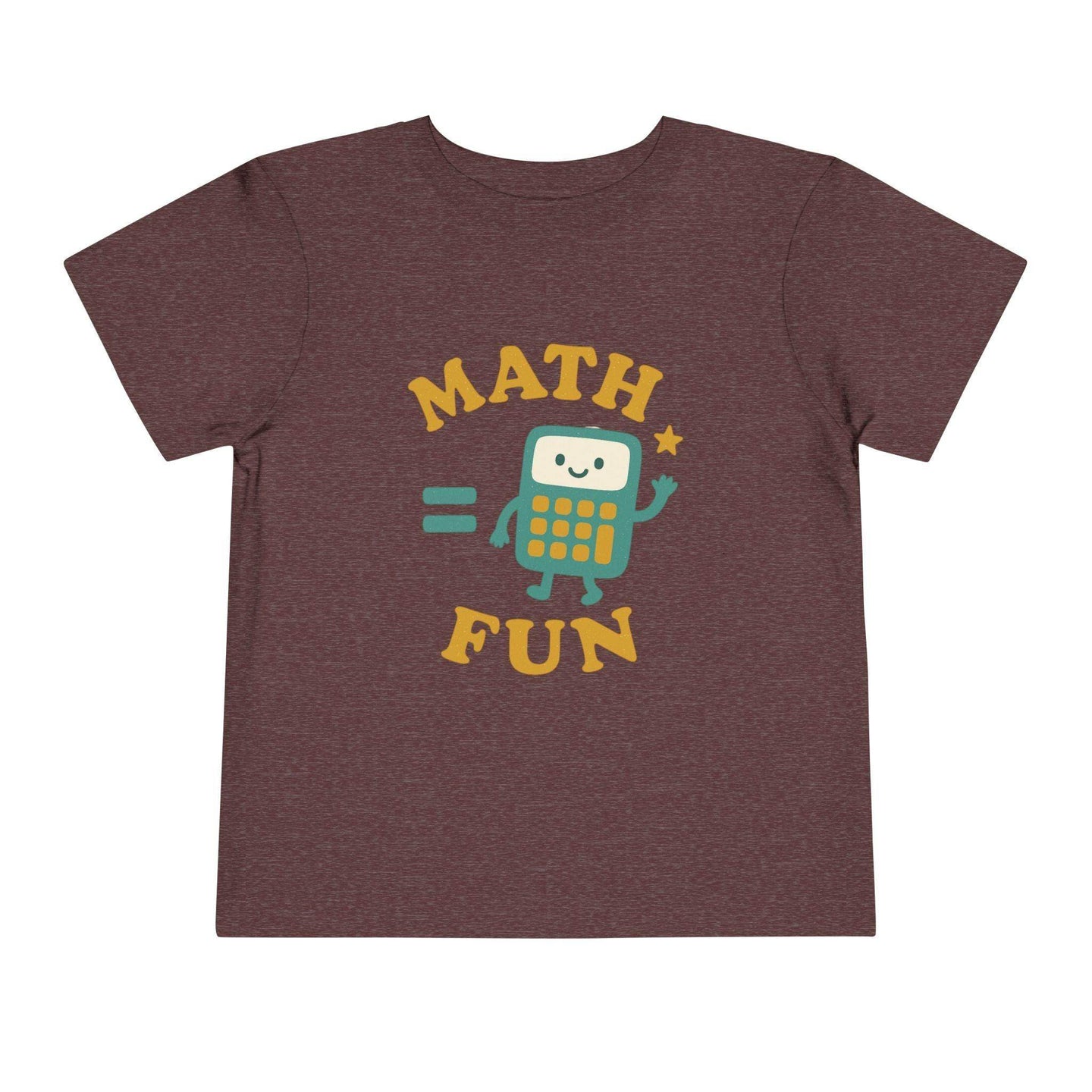 Math is Fun Cute Calculator - Toddler Short Sleeve - Brightsee