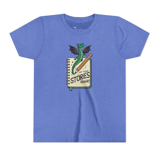 Let Your Stories Soar - Dragon - Youth Short Sleeve - Brightsee
