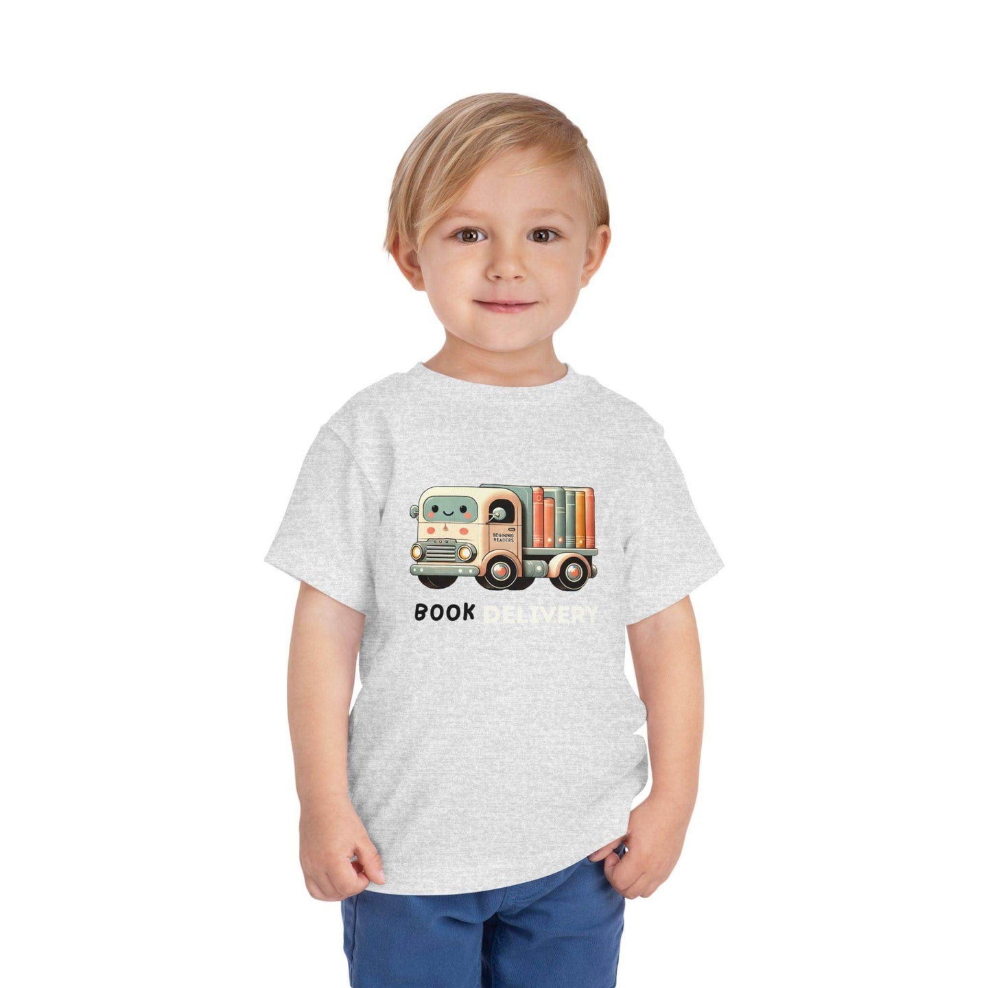 Book Delivery Truck - Toddler Short Sleeve - Brightsee