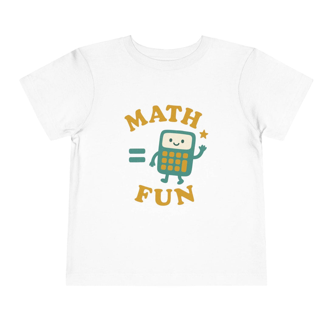 Math is Fun Cute Calculator - Toddler Short Sleeve - Brightsee