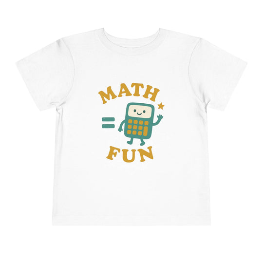 Math is Fun Cute Calculator - Toddler Short Sleeve - Brightsee