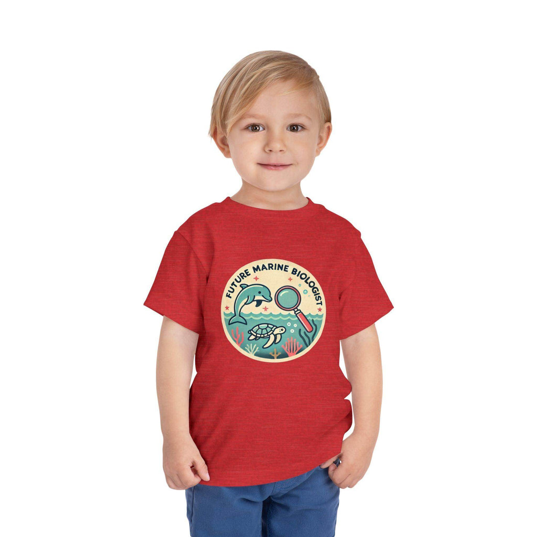Future Marine Biologist Circle - Toddler Short Sleeve - Brightsee