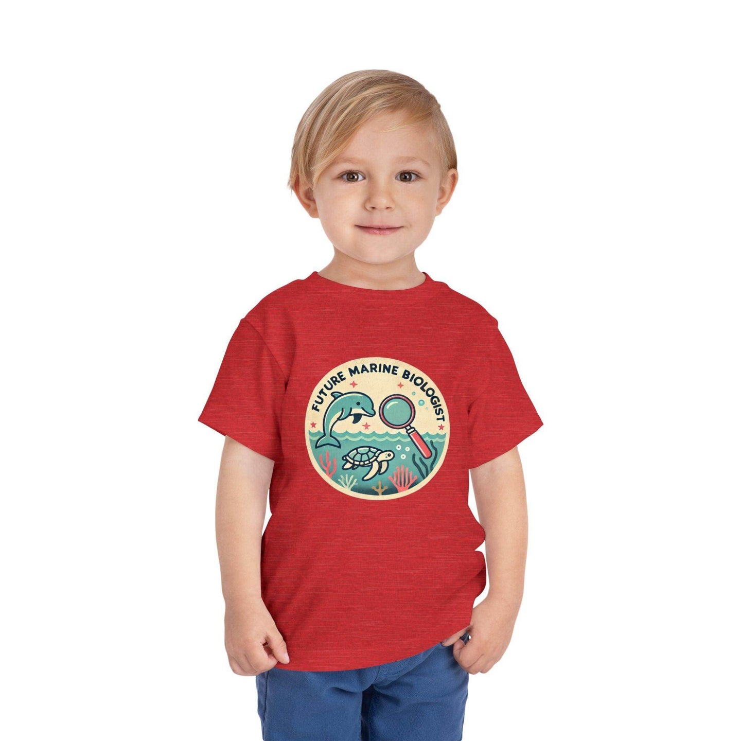 Future Marine Biologist Circle - Toddler Short Sleeve - Brightsee